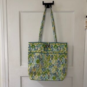 Vera Bradley Blue and Green Floral Tote